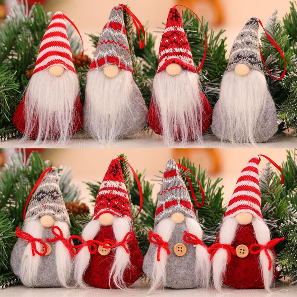 Christmas Knitted Forest Old Man Faceless Doll Pendant Ornament