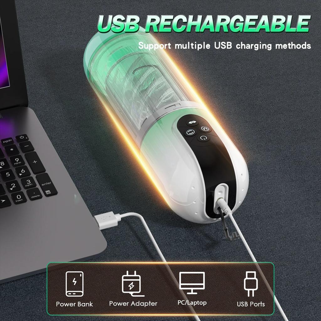 Nuovo 7 Rotante Assorbente SPA Dispositivo Automatico Per La Masturbazione Maschile Vagina Reale Masturbazione Per Adulti Giocattolo Del Sesso Pene Temperatore Macchina Del Sesso Orale Per Uomo 18+