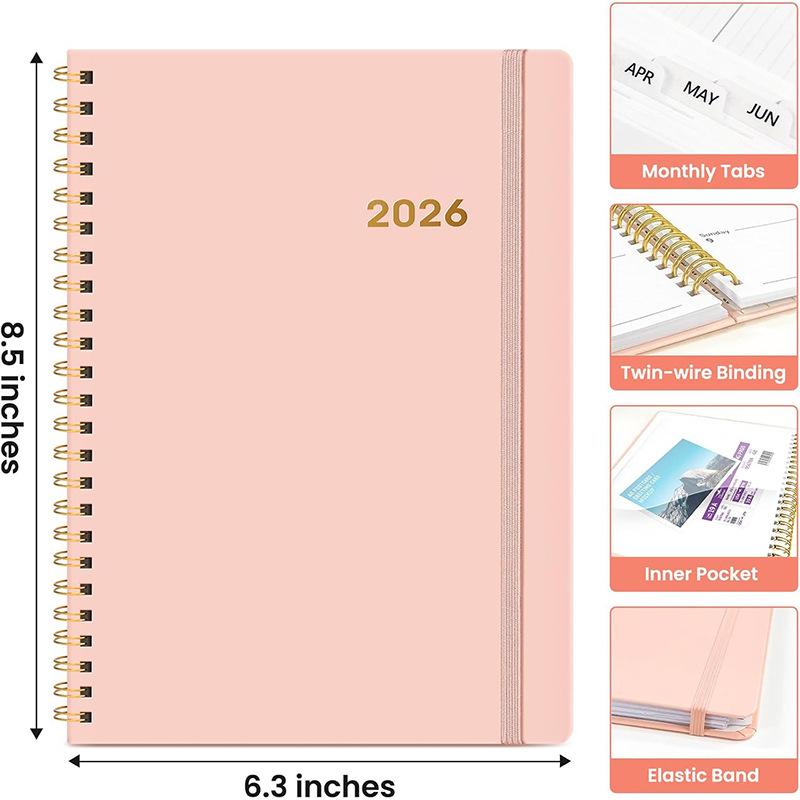 Agenda A5 2026 Quaderno a Spirale