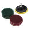 Tile Scrubber Metal Polishing Cleaning Pads Brushes Drill Attachment Cleaner Tool with Shaft