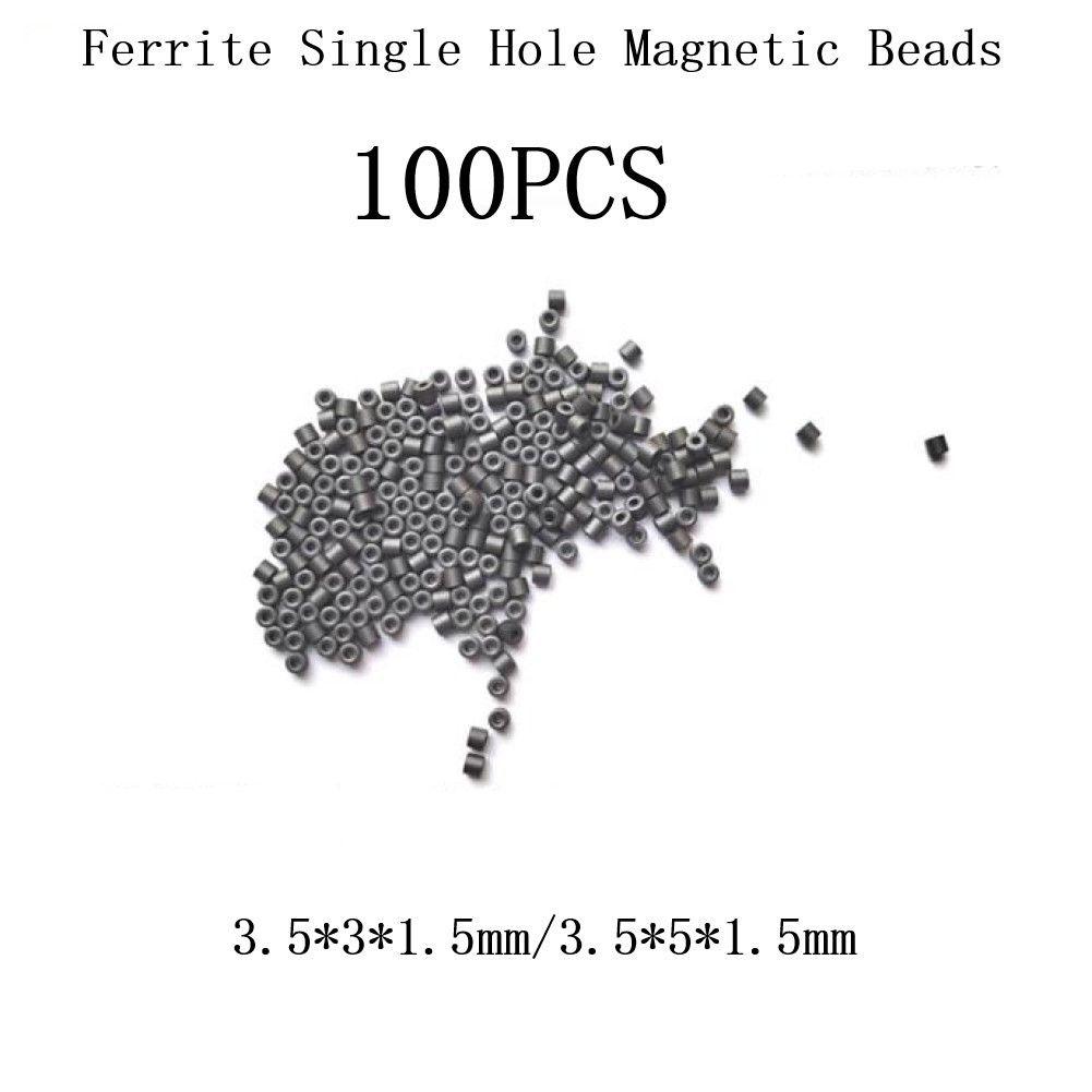 3.5*5*1.5mm Δακτύλιος Φίλτρου Πυρήνας Αντιπαρεμβολών Μαύρες Κοίλες Χάντρες