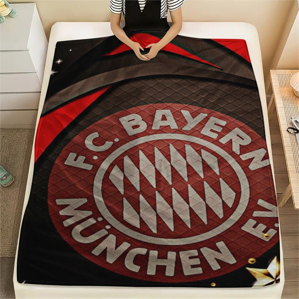 

1pc FC Bayern Munich Print Flannel Blanket, High quality Comfortable for All Seasons, Home Decor, Warmth and Comfort, Perfect for Christmas Gifts48 80cm x 120cm