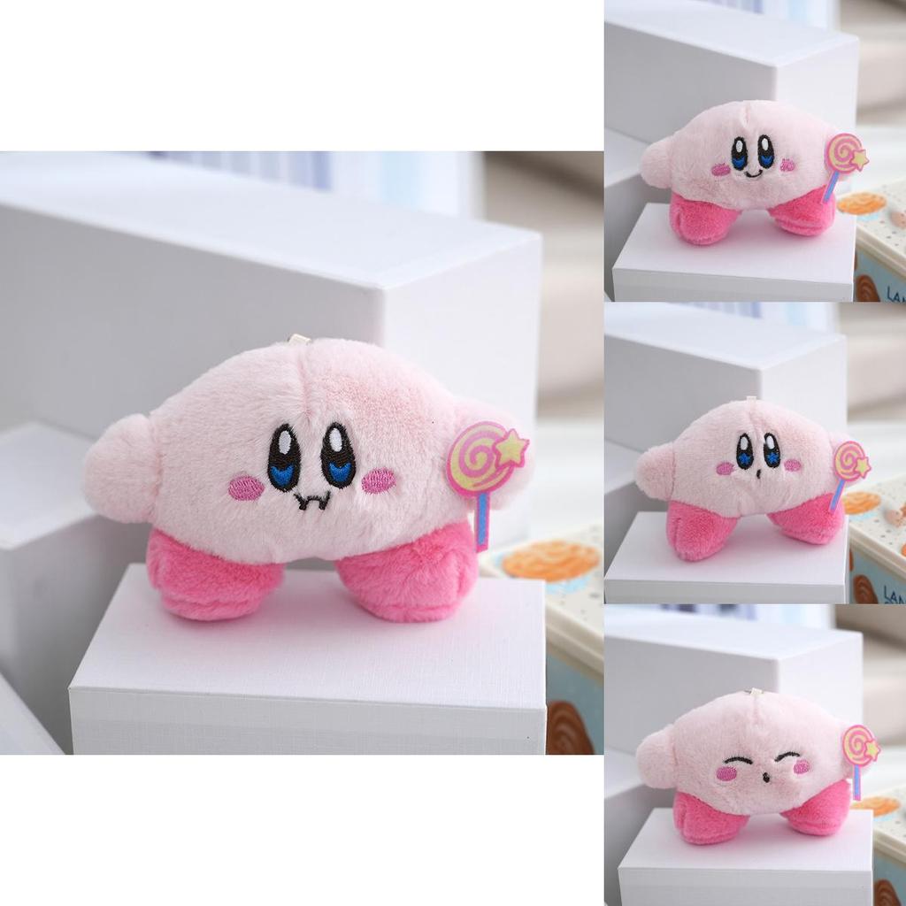 Adorable Star Kirby Plush Toy Keychain Cute Backpack Doll Soft Stuffed Animal