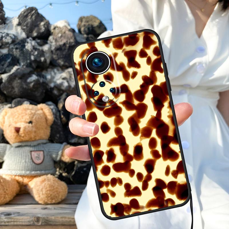 Tortoise Pattern Tortoiseshell Case For Honor Magic 6 Pro 90 70 50 Magic 5 Lite X6 X7 X8 X9 X6a X7a X8a X9a X8b X9b Cover