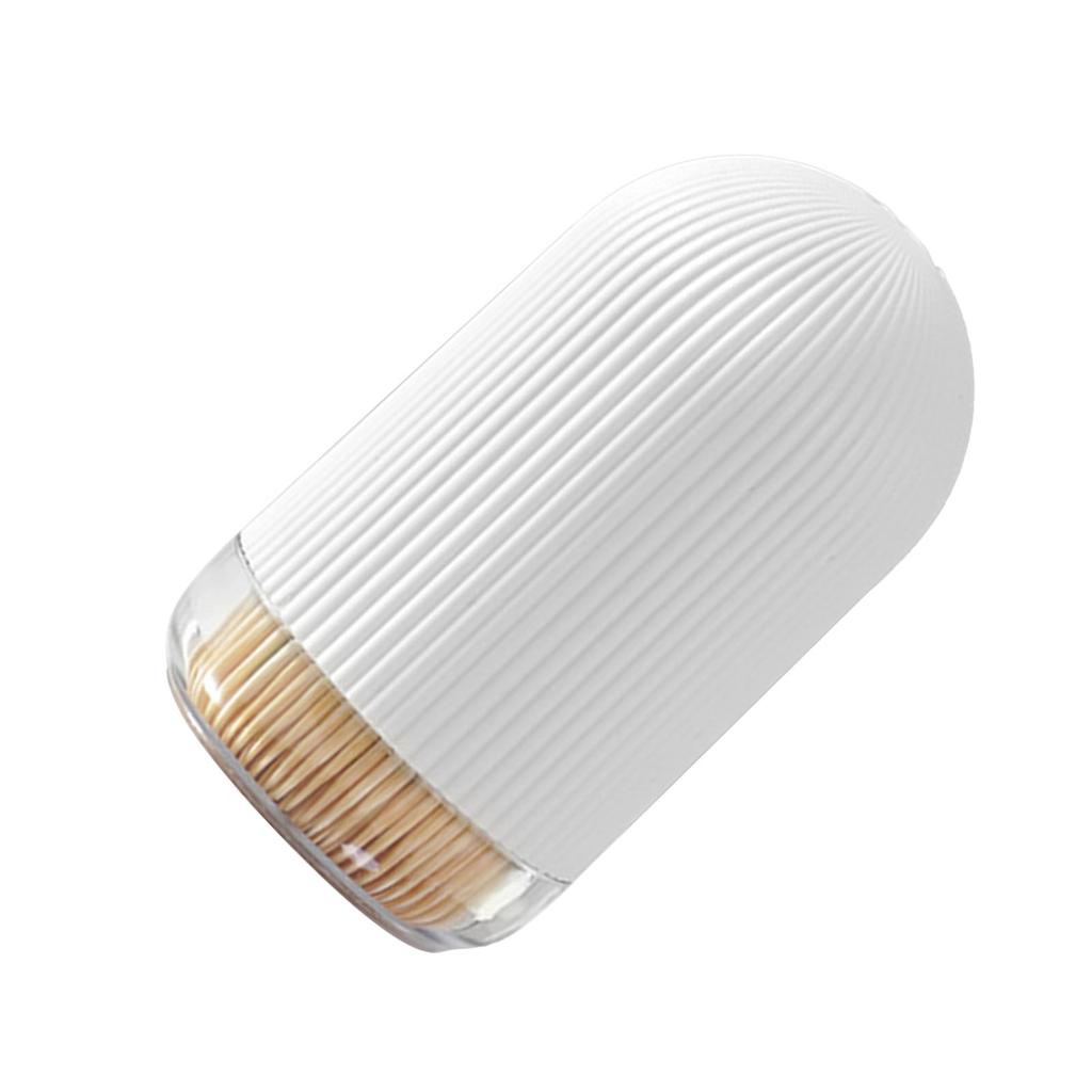 Toothpick Holder Multipurpose Luxury Creative Portable Tooth Pick Storage Dispenser for Kitchen Restaurant Round Top