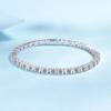 Row of Diamonds Simple Light Luxury Bracelet Single 0.1 Carat Women's Moissanite PT950 Platinum - Everyday Versatility