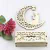 Decoratiuni din lemn Ramadan Eid Mubarak pentru casa Lumanari LED Lumanari