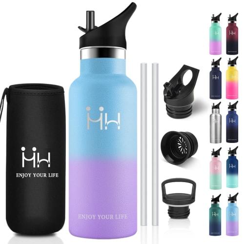 500ml Stainless Steel Water Bottle, Seamless, Easy to Clean, Suitable for Bicycles, Thermos, Coffee, Carbonated Drinks, Stylish, Vacuum Insulated, Kee