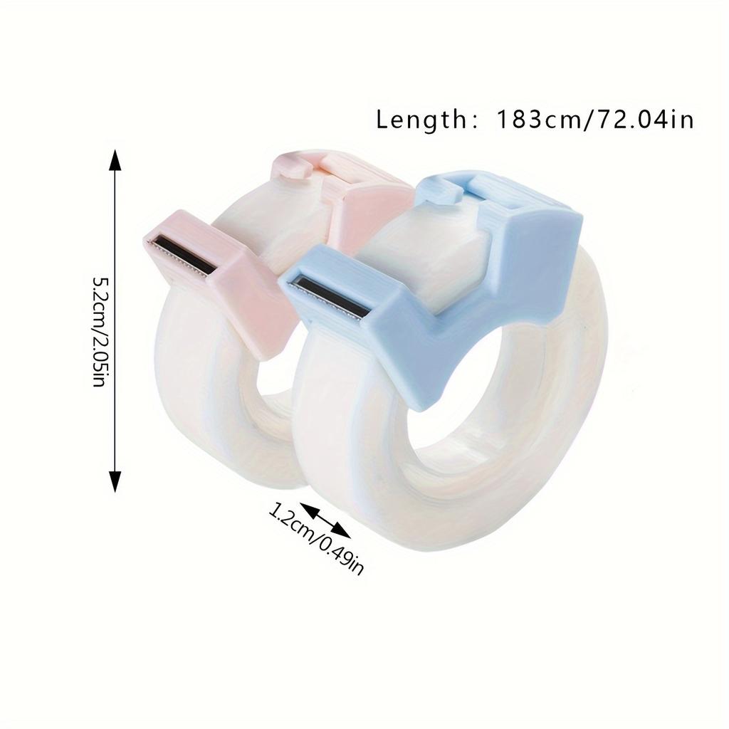 2pcs Invisible Tape Set Misunderstanding Tape Transparent Paste Copy Invisible For Students