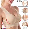 Women's Plus Size Seamless Sports Bra Sexy Push-up Bra Boneless Top Wireless Top Tube Top
