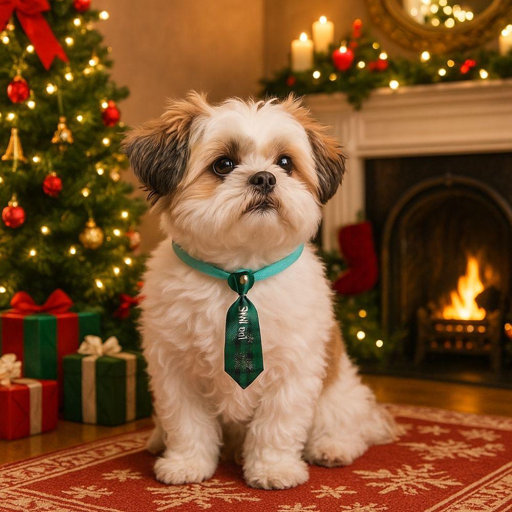 Unique Cute Christmas Dog Tie Adjustable Costume Cat Neckties Decorative Dog Bow Tie Christmas Holiday