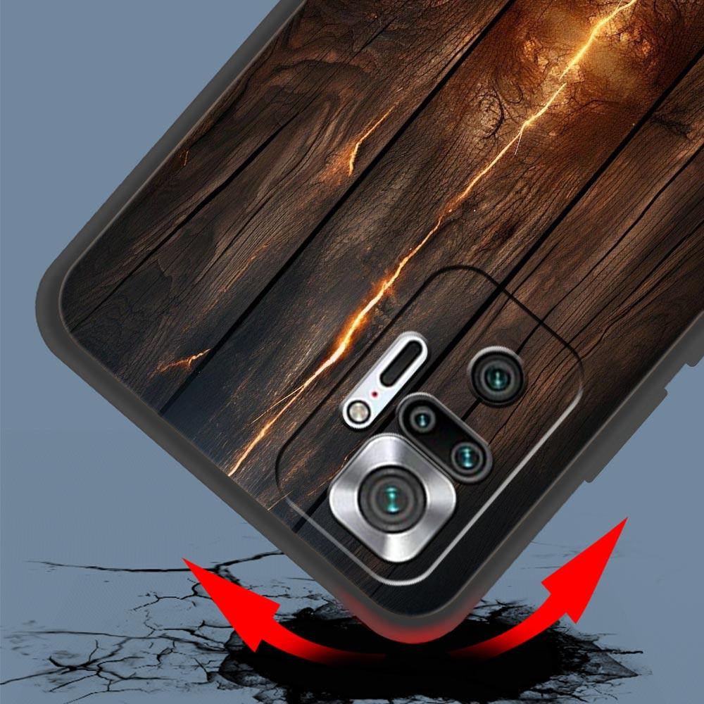 Luxury Vintage Wood Grain Pattern Phone Case Cover for Redmi 14C 13C 12 10C Note 14 13 12 10 11 Pro Plus K40 Pro Plus Soft TPU