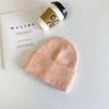 Korean Style Thickened Knit Hats for Women, Ear Protection, Large Fit, Face-Slimming, Warm, In Stock