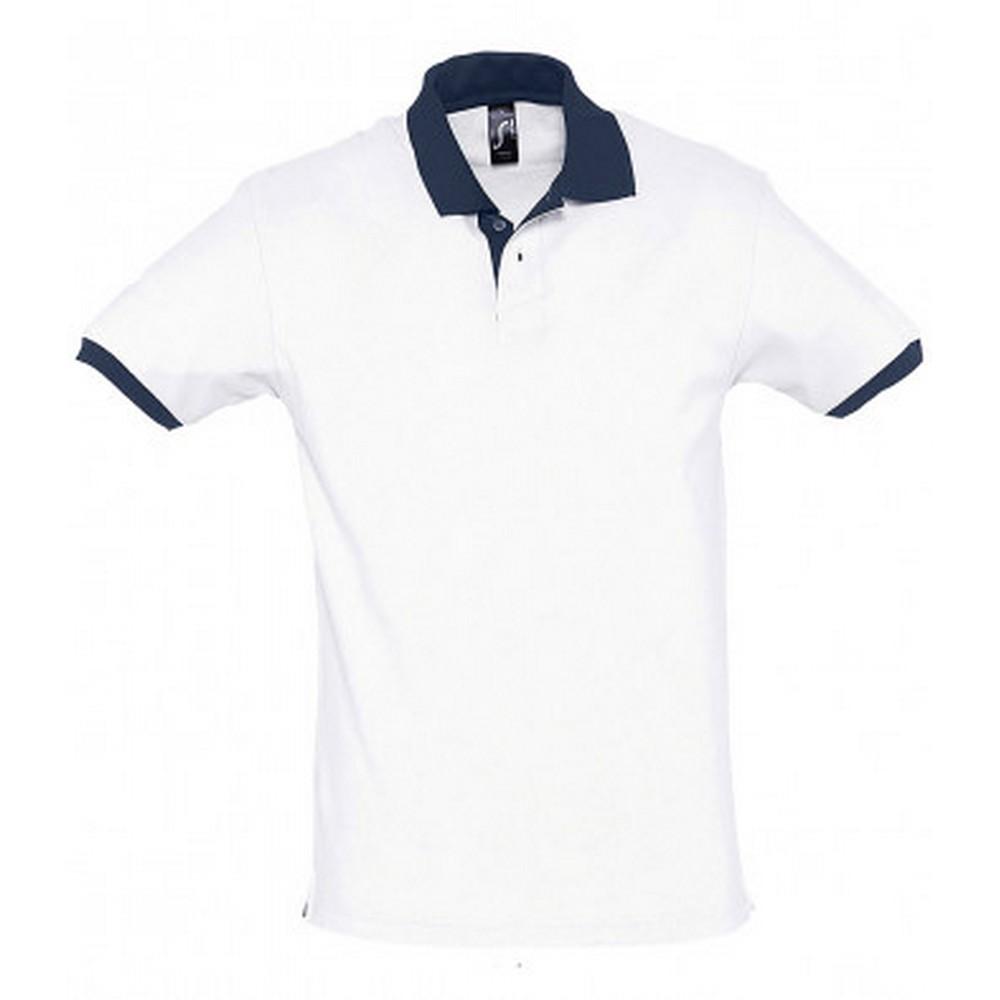 SOLS Unisexové kontrastní piké bavlněné polo tričko s krátkým rukávem Prince