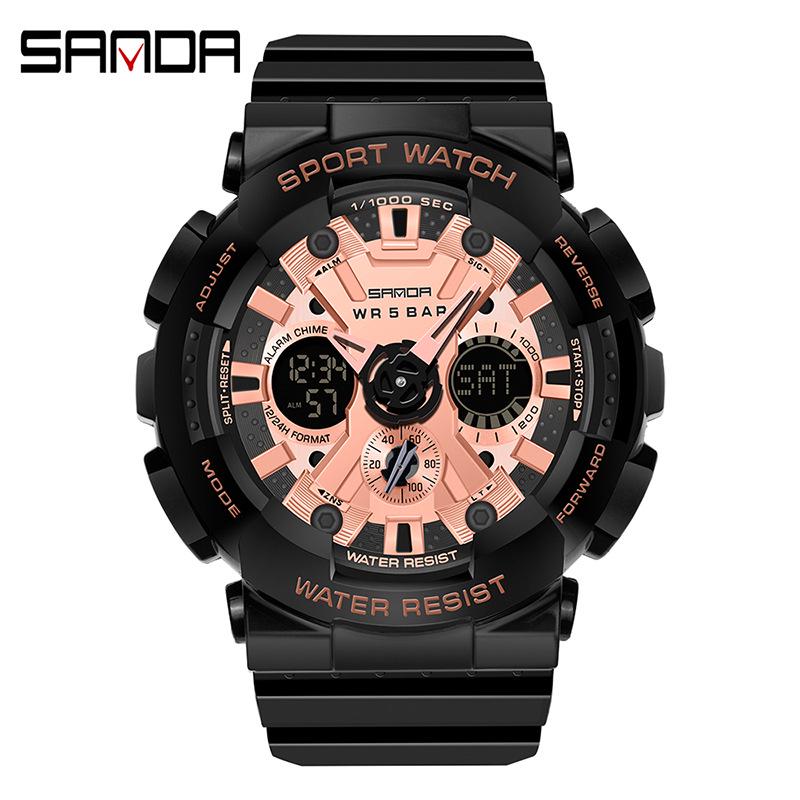Sanda Original Unisex Wasserdichte Sportuhr - Multifunktionales und Stilvolles Design