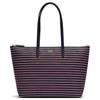LACOSTE PVC Tote Bag, Shopping Bag, Shoulder Bag Large Women's Dark Blue NF4939SJ-Q71