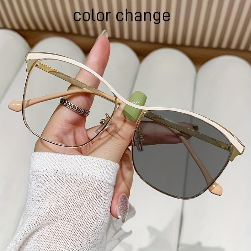 

Trendy Blue Light Blocking Glasses For Women Fashionable High End Anti Radiation Eyewear With One Piece Beam Frame