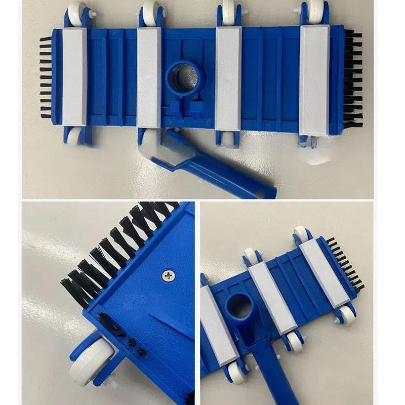 14 Inch Heavy Duty Pool Vacuum Head with Brush for In Ground Above Ground Pools Swimming Pool Cleaner Suction Wheel Accessories