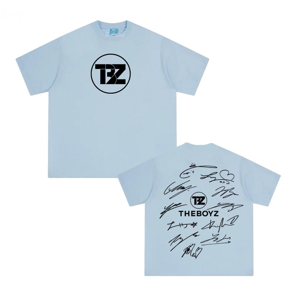 THE BOYZ Tričko Léto K-pop Chlapecká Skupina Stejný Styl Tričko Korejské 100% Bavlna Oblečení Dámské/Pánské Vysoce Kvalitní Topy