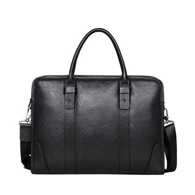 Borsa da uomo in vera pelle fatta a mano, borsa da lavoro di alta qualità, grande capacità, borsa da uomo casual alla moda, cartella da uomo in pelle di mucca