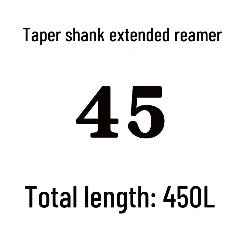 Extra Long High-Speed Steel Taper Shank Machine Reamer for Deep Holes, Sizes 16, 18, 20, 22, 24, 25, 30, 40
