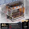 ASD 2-Tier 304 Stainless Steel Countertop Spice Rack