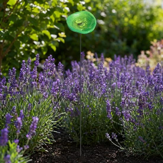 Garden Pollinator Cup Bee Drinking Cup Bee Watering Station with Stake Pollinator Water Feeder for Bees Butterflies Hummingbirds Outdoor Backyard