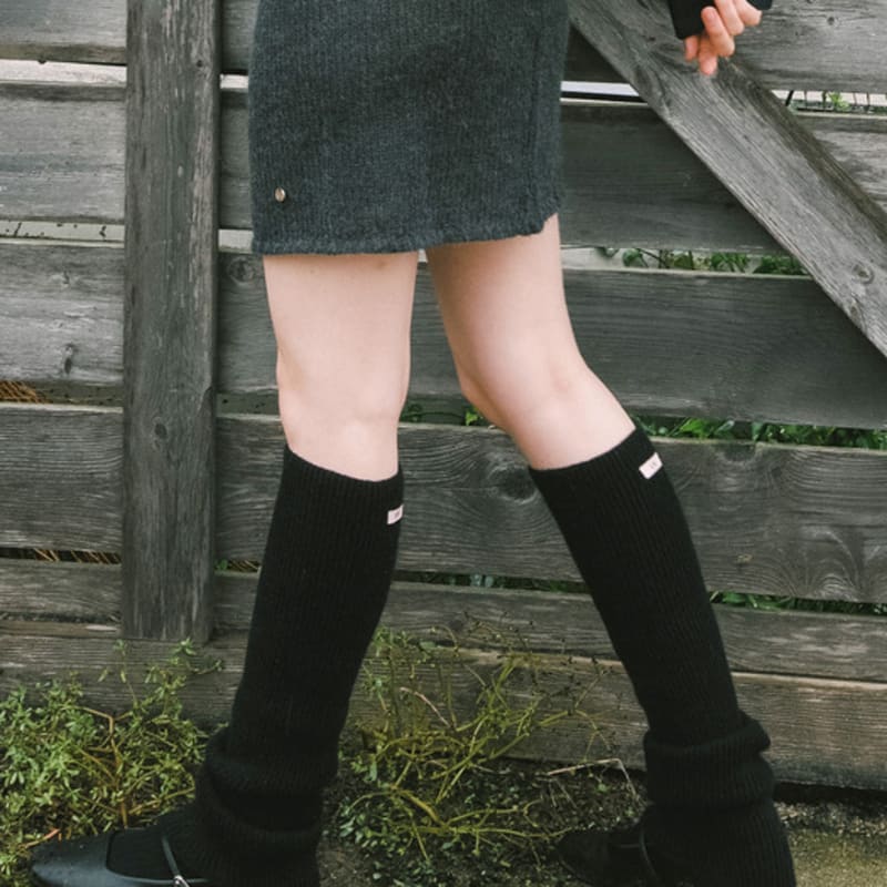 LCVE KNIT RIB LEG WARMER [3COLORS]
