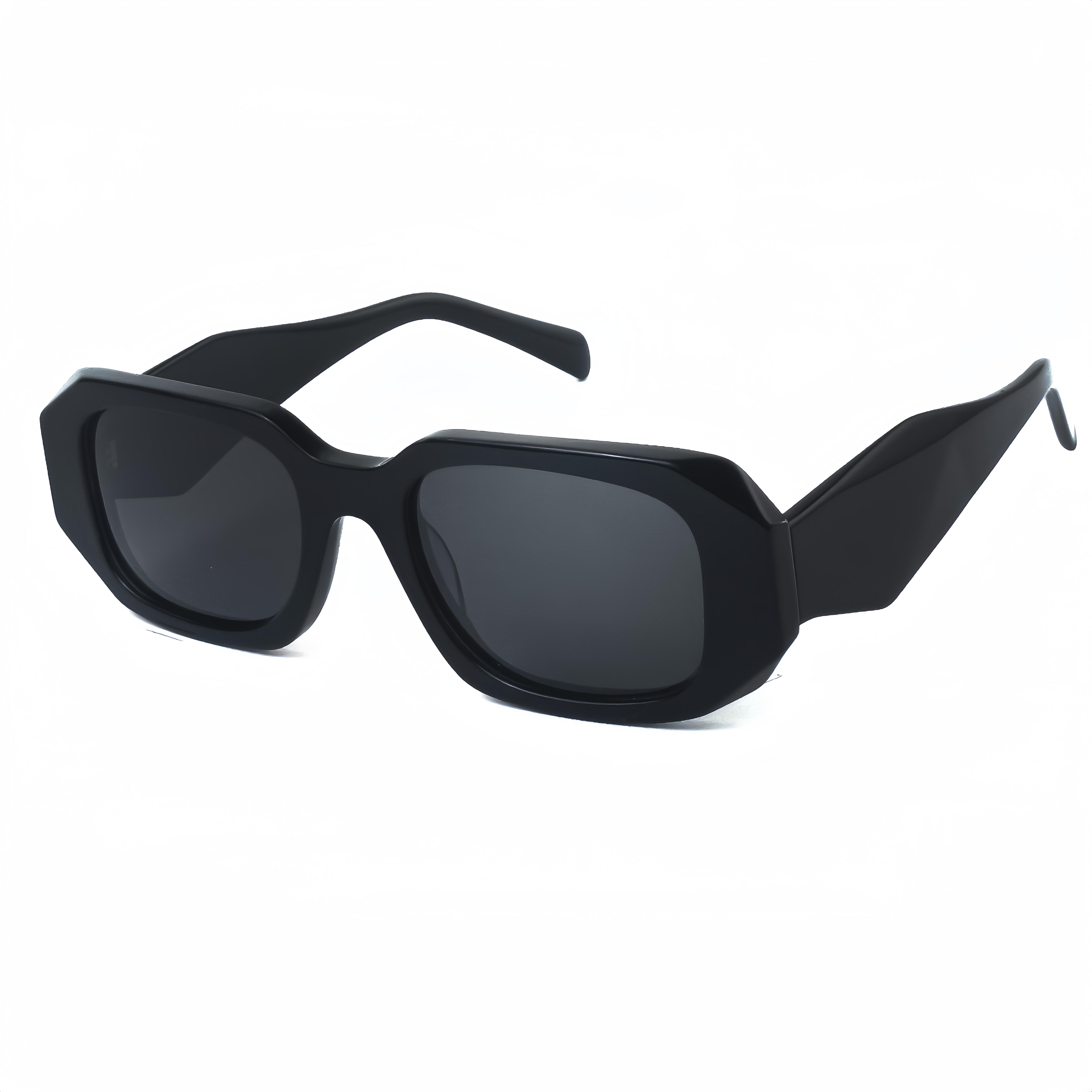 HBK Fashion Retro Sunglasses Stylish Acetate Frame with Polarized Tac Lens Outdoor Street Snap Travel for Women and Men