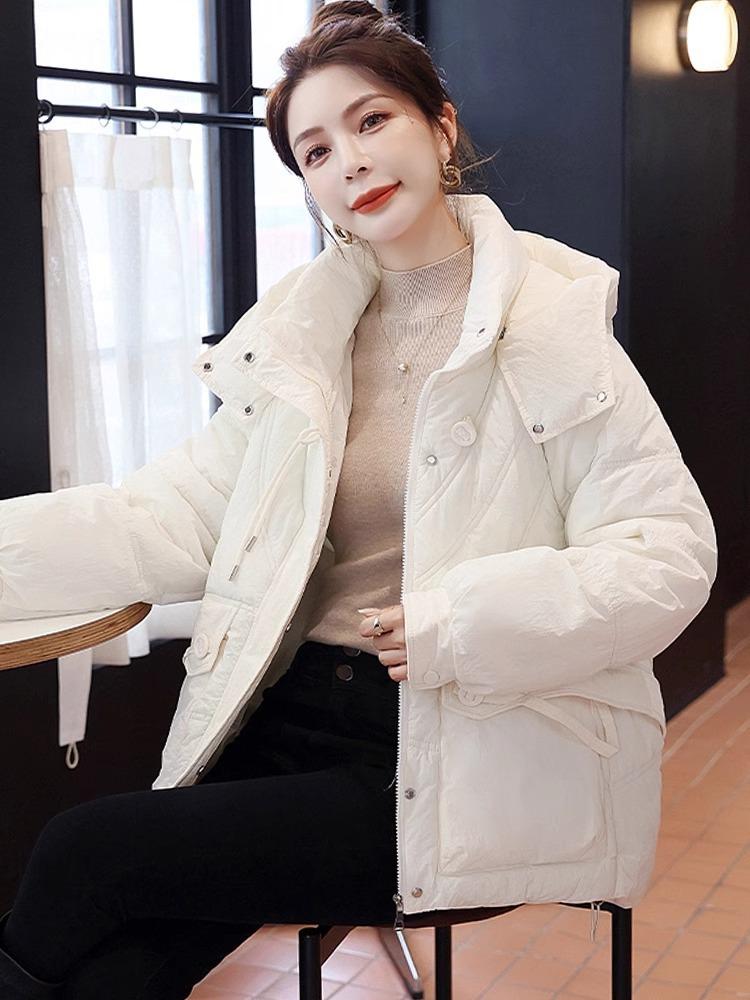 Women’s Short Hooded Windproof Thicken Warm Winter Jacket 4 Colors