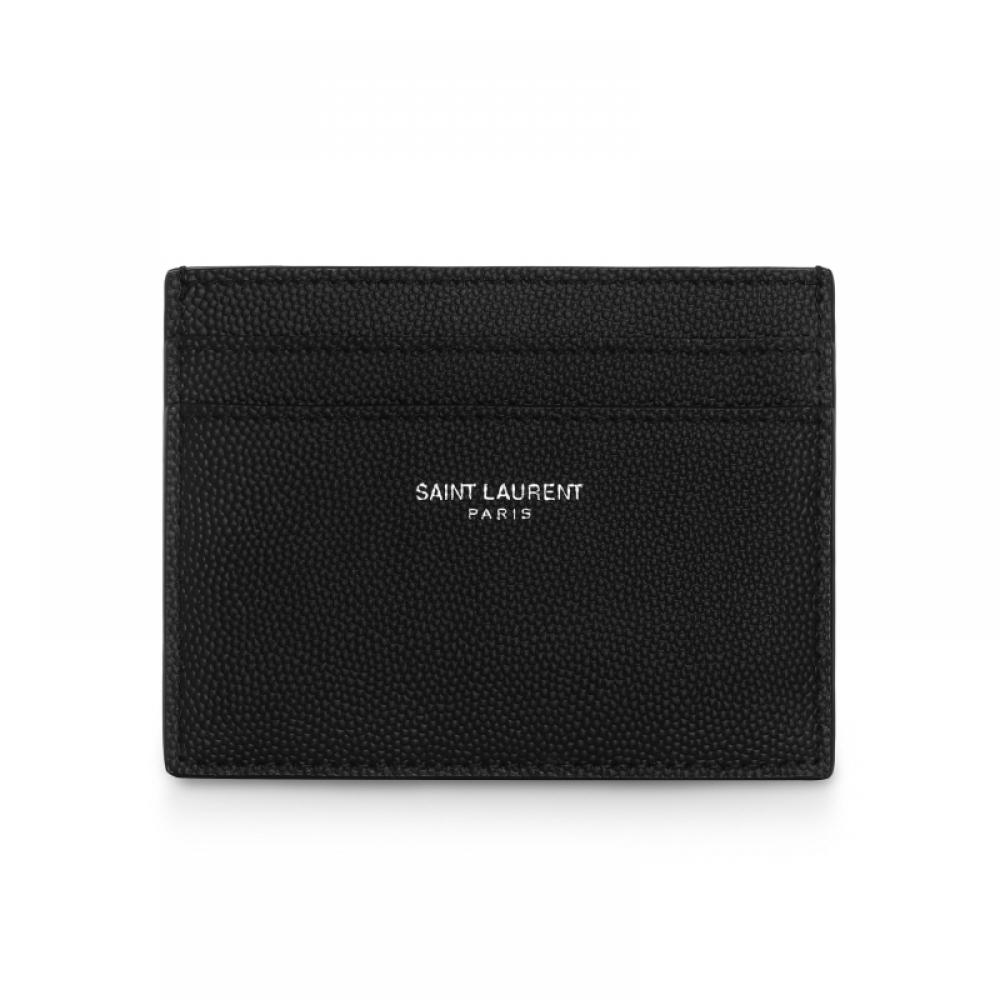 Saint Laurent 375946 Bty0n 1000 Portcard Clasic Caviar