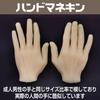 Famimueno Hand Model, Silicone Mannequin, Realistic Model Torso, Life-Size, Soft (Male, Right and Left Hand Set)