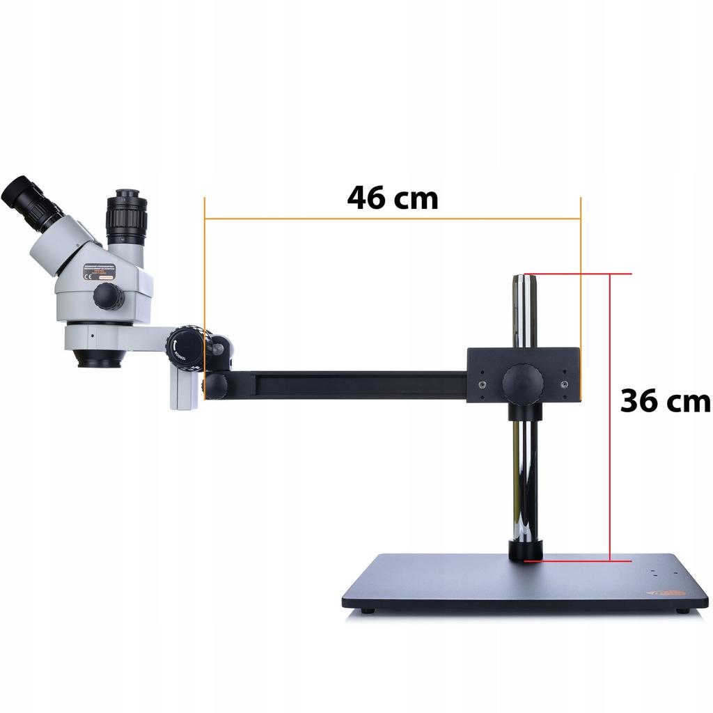 Rosfix Mikroskop Stereoskopowy Trinokularowy Pavo Pro MSPP-T-UDMS1 – Zakres Powiększenia 7x-270x | Oświetlacz 56xLED | Soczewka 0,5x