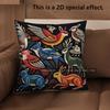 2D Boho Tribal Animal Print Throw Pillow Covers Pattern Cushion Cover Suitable For Sofa Bedroom Car Pillow Cover
