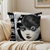 Manga Horror JJunji Ito TTomie Cushion Cover Pillowcase Antidustmite Living Room Sofa Decor Cushion Room