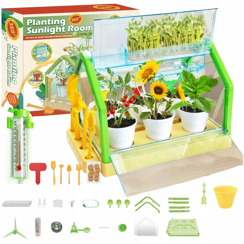 Kit Educativo Serra Sperimentale Mini Giardino Fiori Veri da Coltivare
