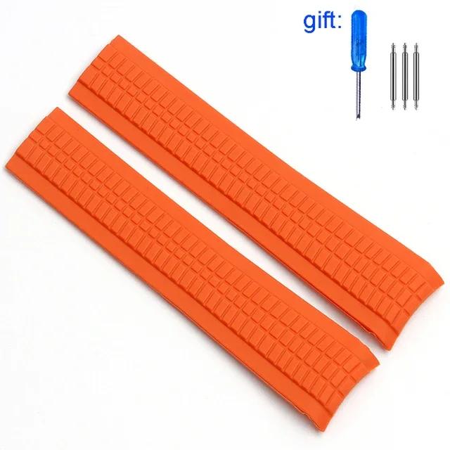 Premium-Grade Soft Rubber Watch Band Aquanaut Fits For Patek Philippe Silicone 5164A 5167A 5168A 21mm Folding Buckle Watch Strap