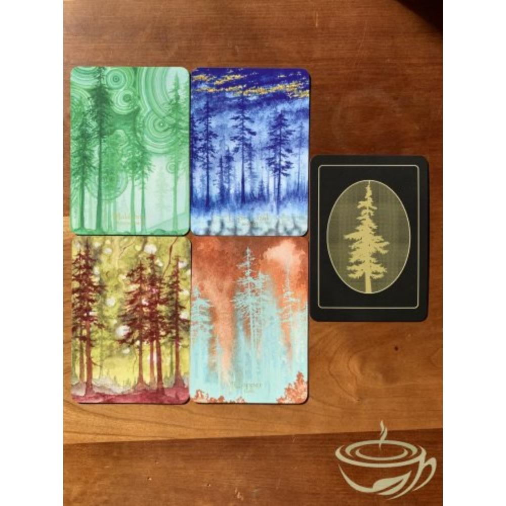 9*6cm The Crystal Forsets Oracle Deck Card Game 42 Pcs Mindfulness Prompts