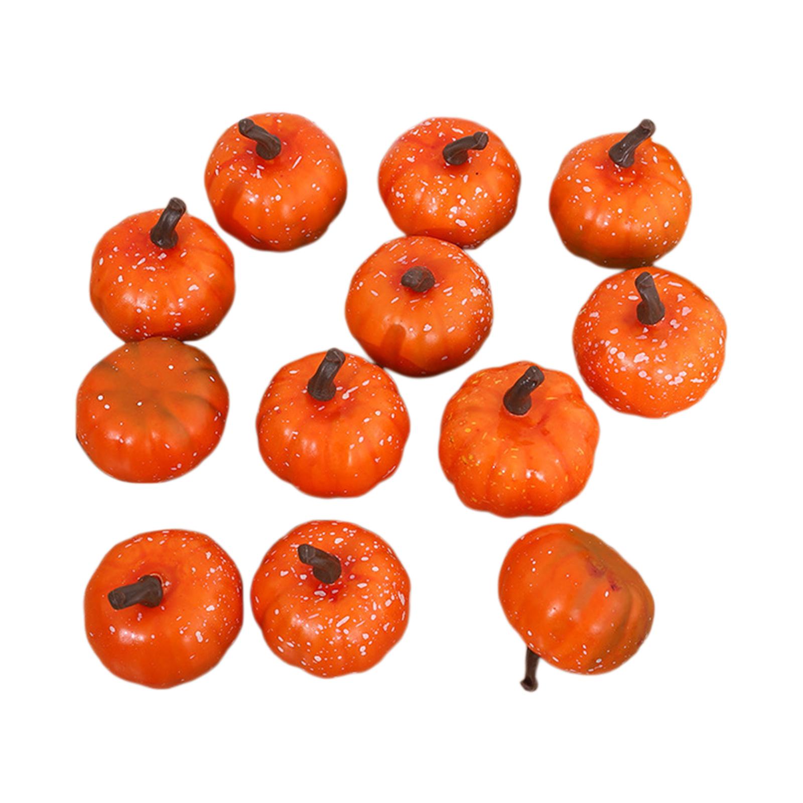 

12 Pieces Mini Pumpkins Small Pumpkins Decor for Holiday Thanksgiving Decor оранжевый