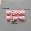 6-Hole Cartoon Astronaut Rocket Shaped Silicone Mold Chocolate Dessert Diy Handmade Candle Soap Making Tool
