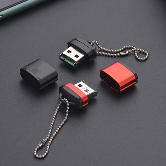 High-Speed USB Card Reader Portable Multi-Slot Adapter for TF/SD Cards, Plug-and-Play Fast Data Transfer Card Reader for Phone Computer Speaker