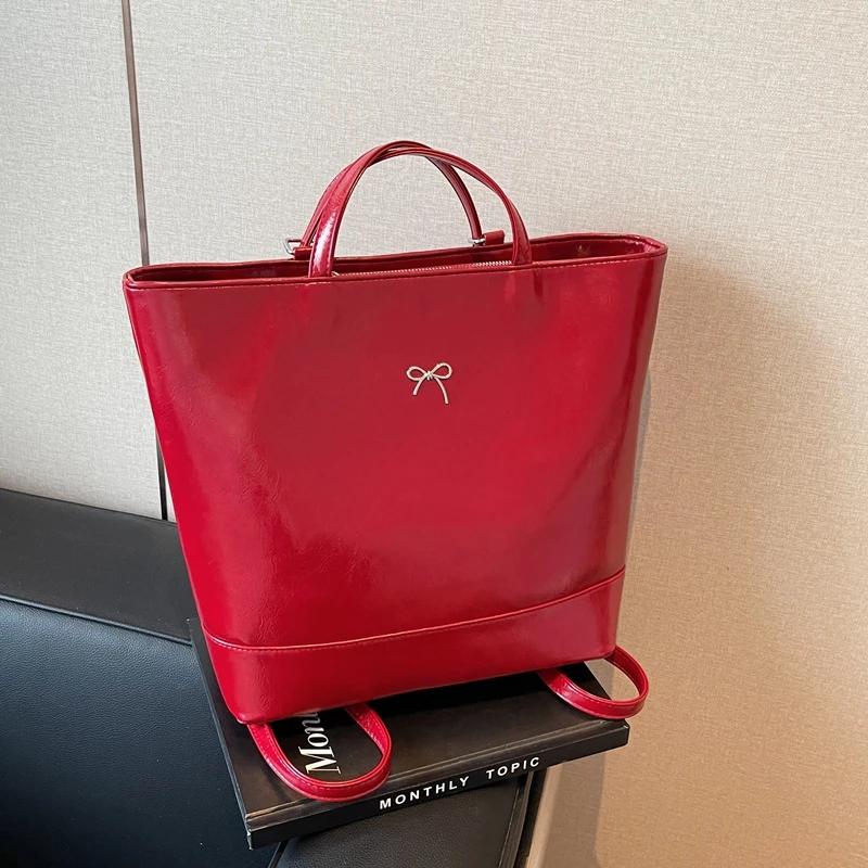 Solid Color Arc PU High Quality Shoulder Bag Zipper Versatile Fashion Bag Soft Simple Fashion Feminine Crossbody Bag