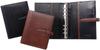 Franklin Planner Lustre Embossed Leather Binder, 23mm, Pocket Size, Brown/Black, 86071