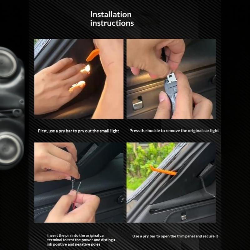 Auto Trunk High Brightness Ambient Lighting Strip 2/4M Interior Decor Lamp for Car Boot Decoration Accessory