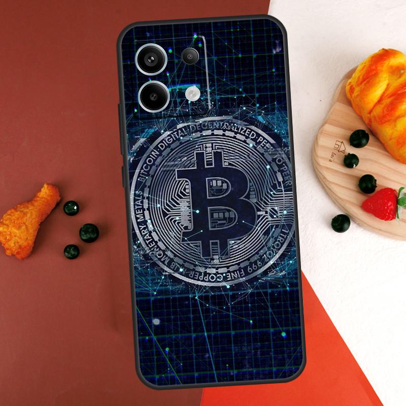 Bitcoin Case For Xiaomi Redmi Note 14 Pro 9 10 11 12 13 Pro 10S 11S 12S Redmi 13C 10C 12C 14C Coque
