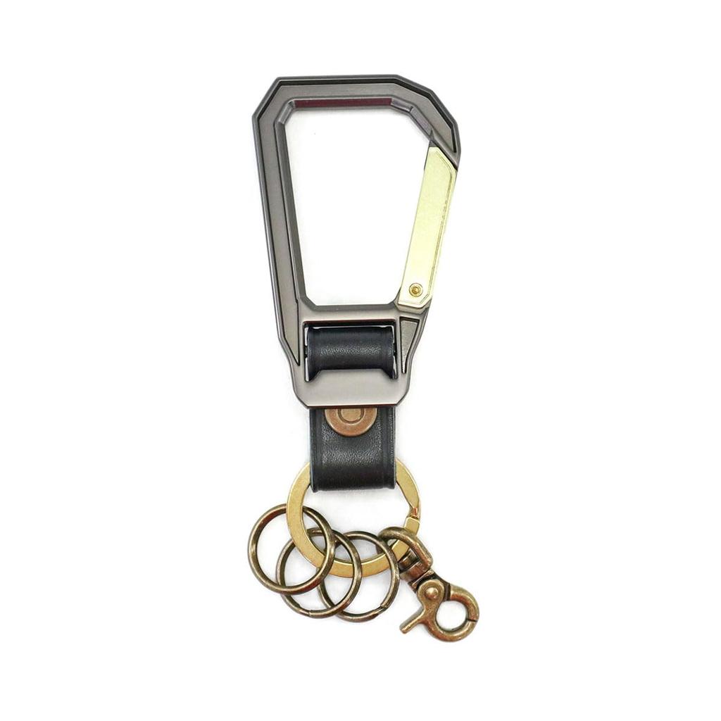 CARABINER Keychain for One Size [MASTERPIECE] Men, Black,
