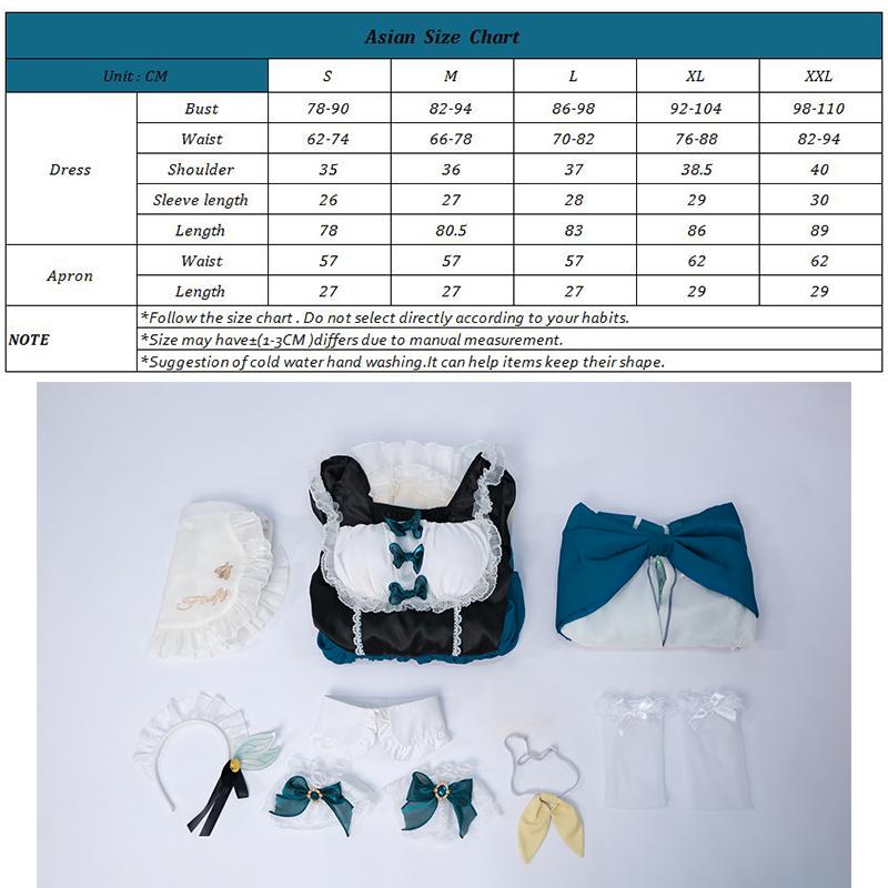 Honkai Star Rail Firefly Cosplay Costume Women Fanart Firefly Lolita Sexy Maid Uniform Halloween Carnival Suit Full Set