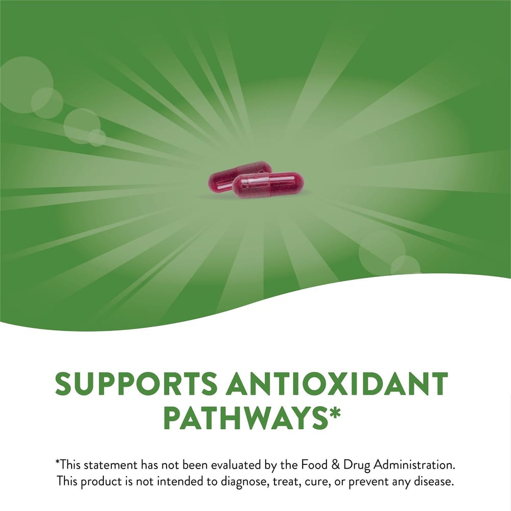 Nature's Way Beet Root 1000mg Veggie Capsules 100 Counts (500mg per capsule)