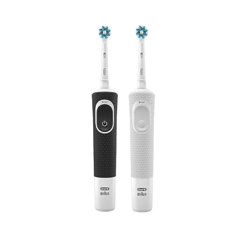 

Oral-B D1000 Rechargeable Electric Toothbrush - Black & White Two-Pack