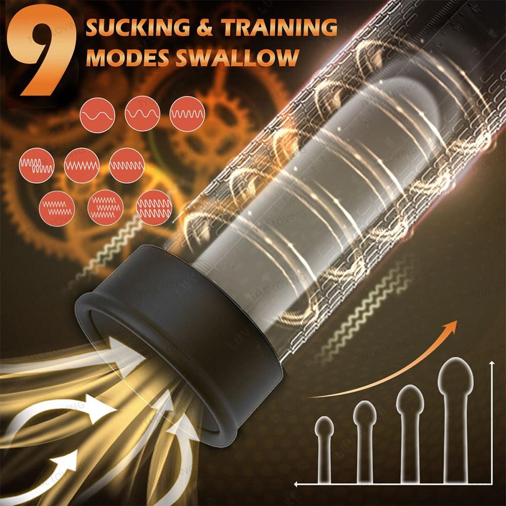 Men's Personal Electric Penis Enlargement Vacuum Pump for Safe Cock Enlarger Ed Pump Sex Toys for Men Masturbator Dick Pump